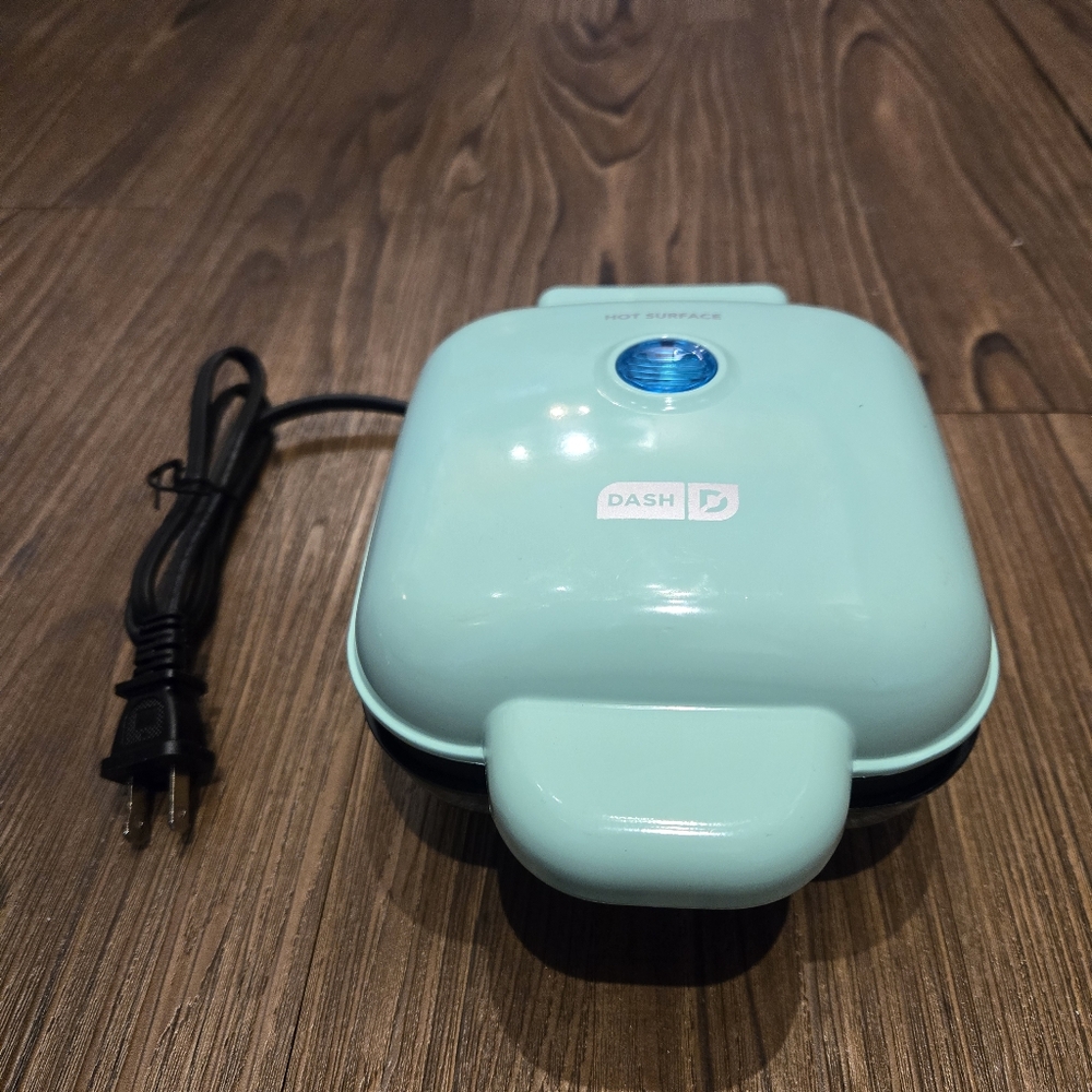 Dash Waffle Stick Maker Table Top Small Kitchen Appliances Aqua Blue Kids NEW